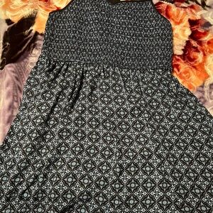 Xhilaration Black and Blue Textured Dress